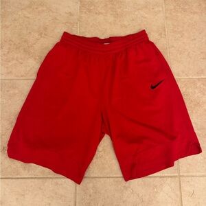 Nike Men's Vibrant Red Athletic Shorts